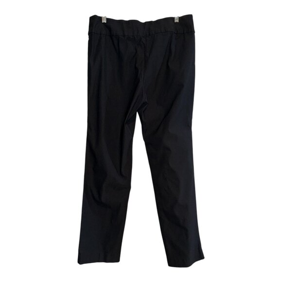 NIC+ZOE Women's Size 14 Black Onyx Pull-On Stretch Pants w/ Beautiful Sheen - Picture 3 of 7